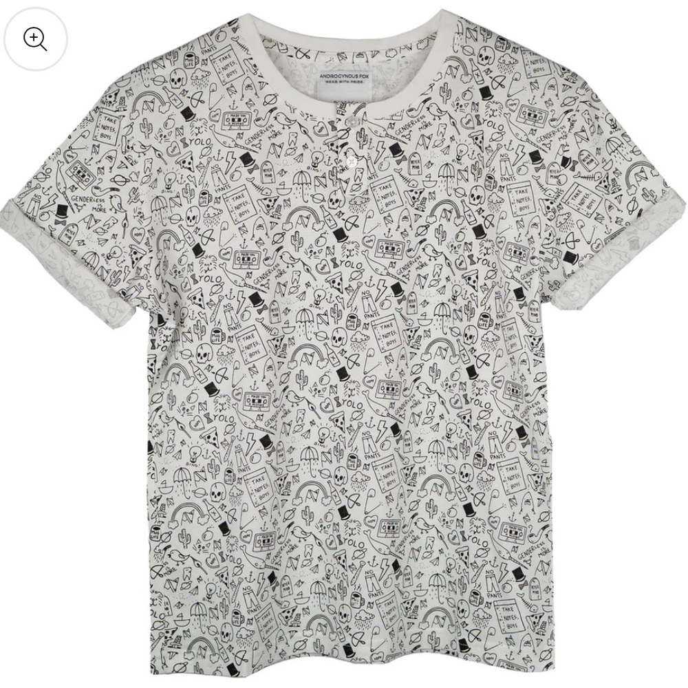 🏷️2/$20 - NWT Androgynous Fox - Mid Length Henley - Size XS